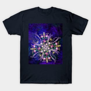 Abstract delicate silk flowers T-Shirt